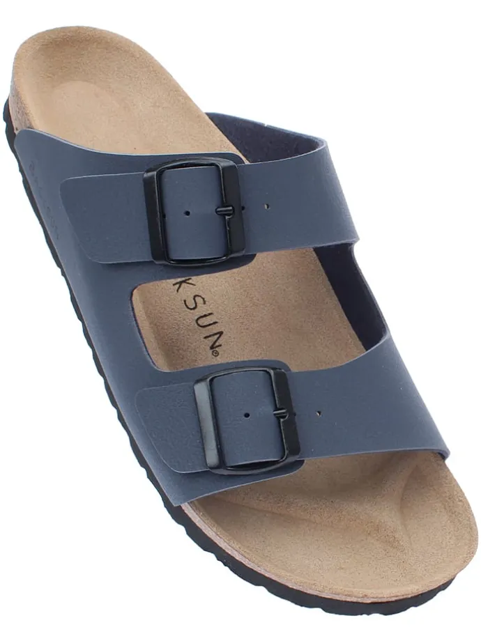 Slippers "Bali" donkerblauw