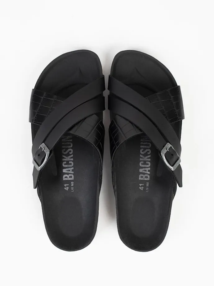 Slippers "Francis" zwart