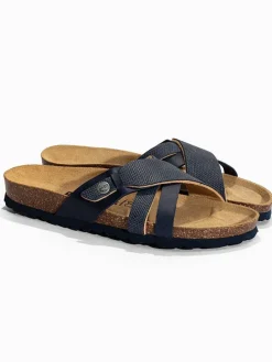 Slippers "Gatien" donkerblauw