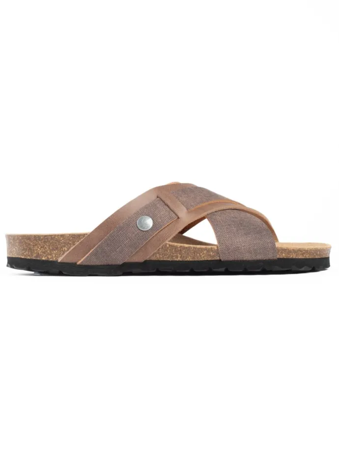 Slippers "Giovani" lichtbruin