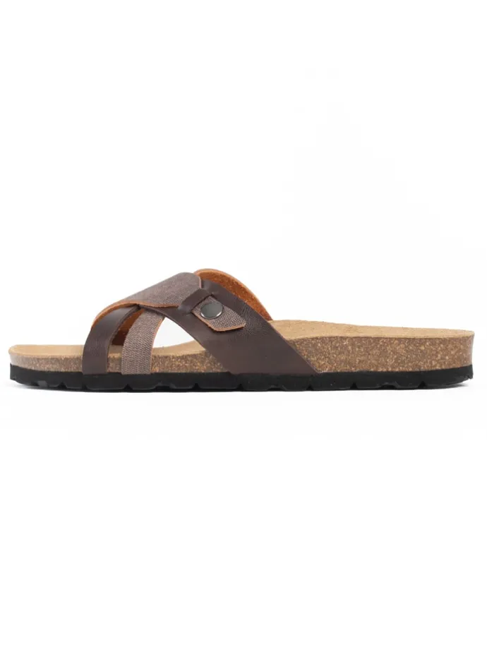 Slippers "Gratien" donkerbruin