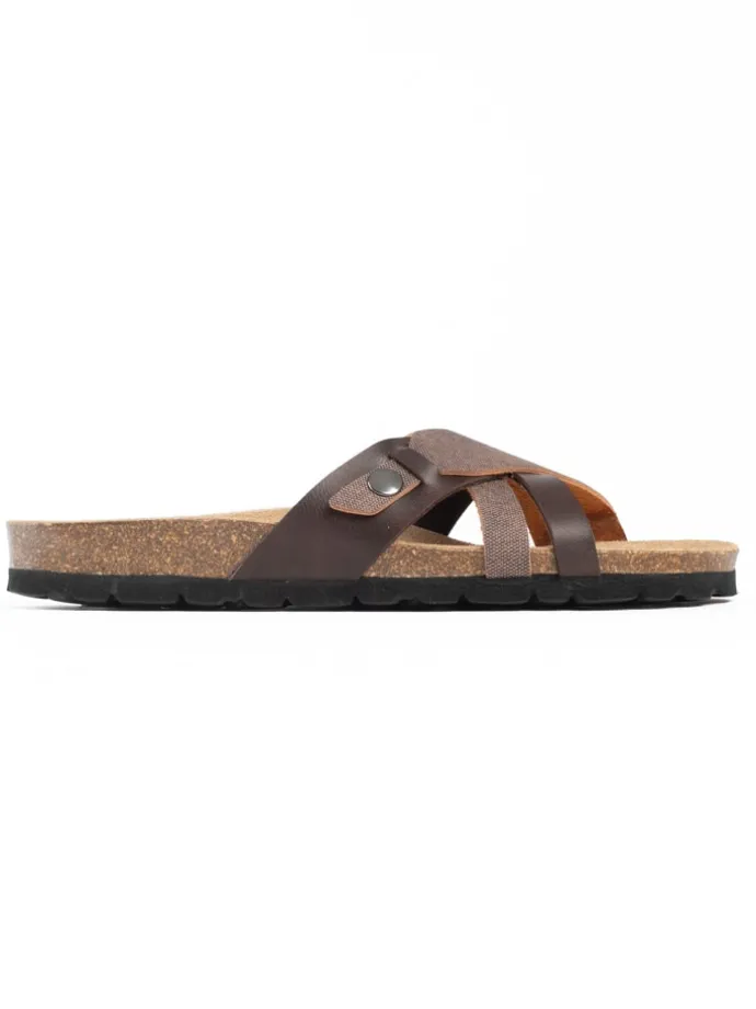 Slippers "Gratien" donkerbruin