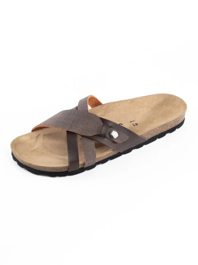 Slippers "Gratien" donkerbruin