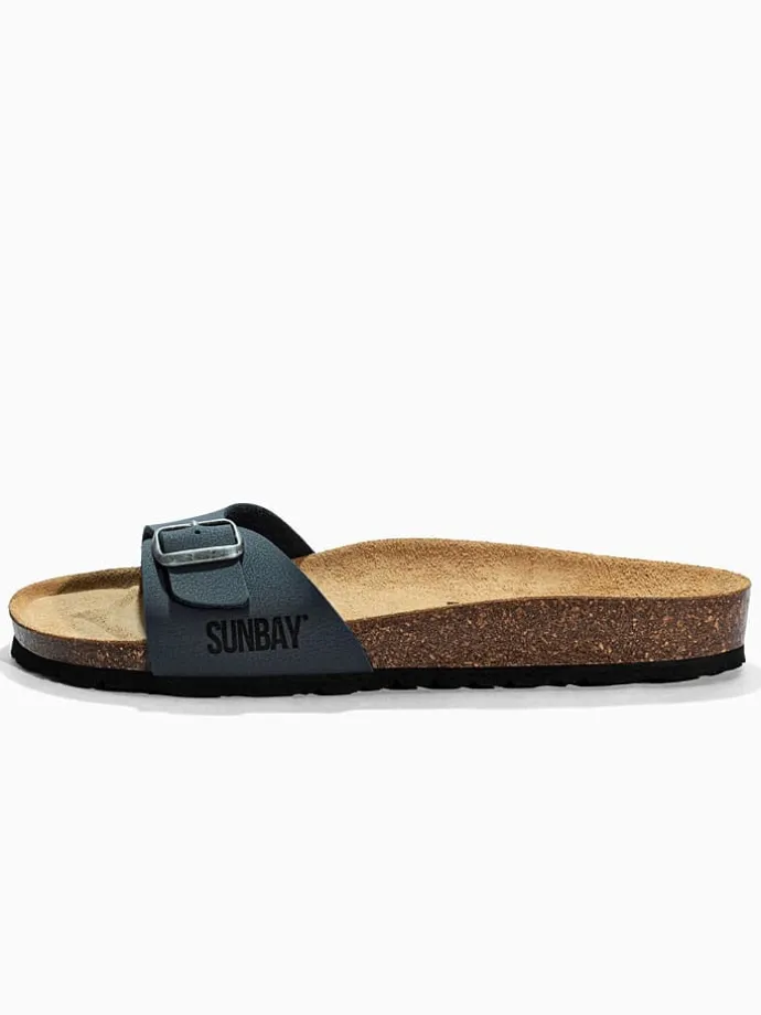 Slippers "Jasmin" donkerblauw