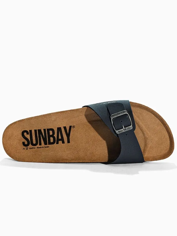 Slippers "Jasmin" donkerblauw