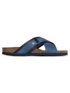 Slippers "Samy" donkerblauw