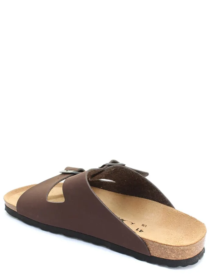 Slippers "Trefle" bruin