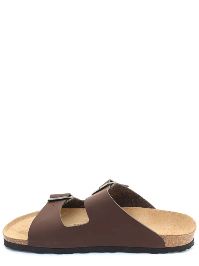 Slippers "Trefle" bruin