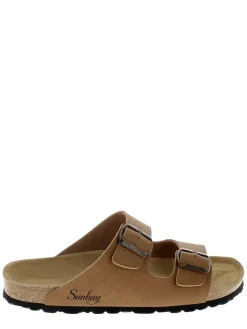 Slippers "Trefle" camel