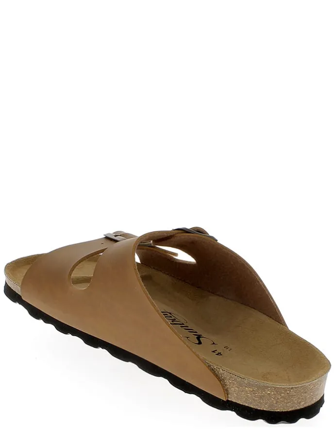 Slippers "Trefle" camel