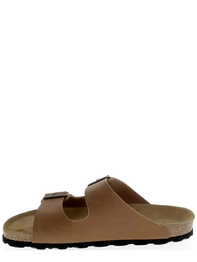 Slippers "Trefle" camel