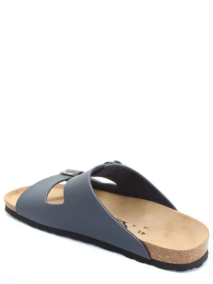 Slippers "Trefle" donkerblauw