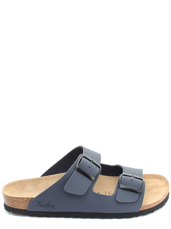 Slippers "Trefle" donkerblauw