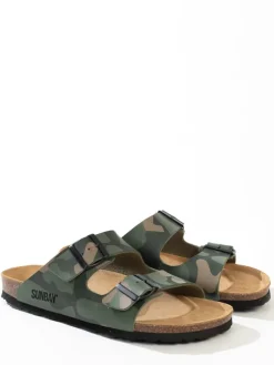 Slippers "Trefle" groen
