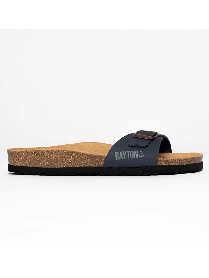 Slippers "Zephyr" donkerblauw