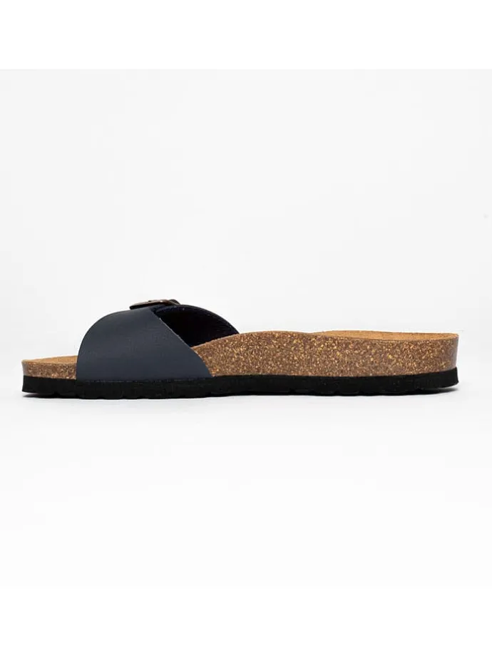 Slippers "Zephyr" donkerblauw