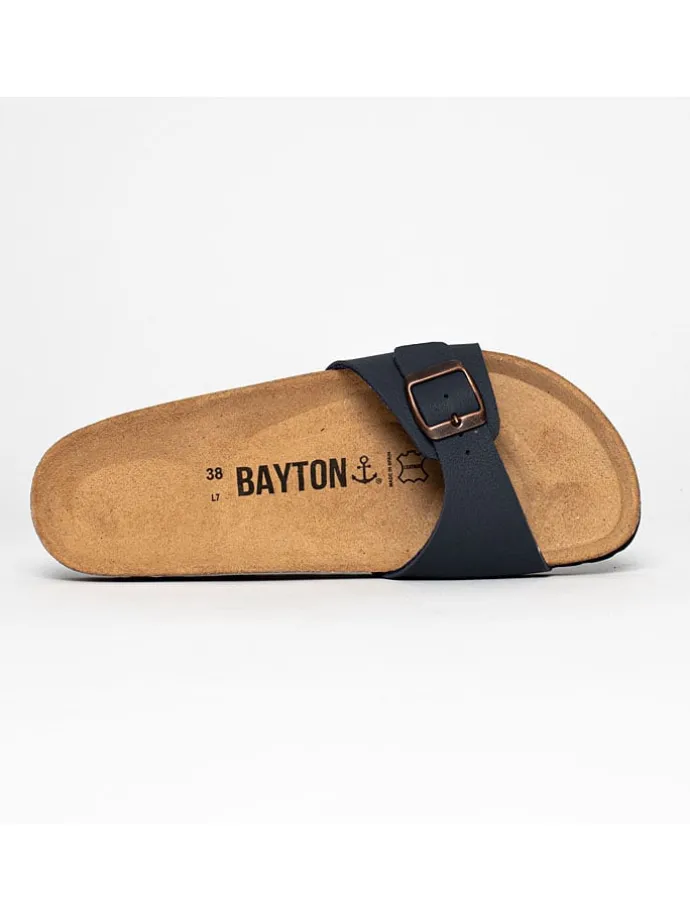 Slippers "Zephyr" donkerblauw