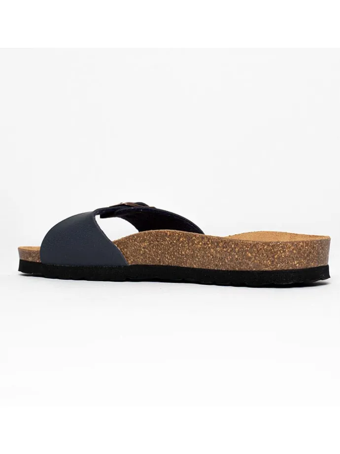 Slippers "Zephyr" donkerblauw