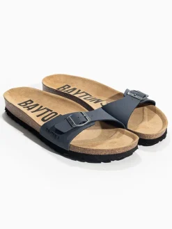 Slippers "Zephyr" donkerblauw