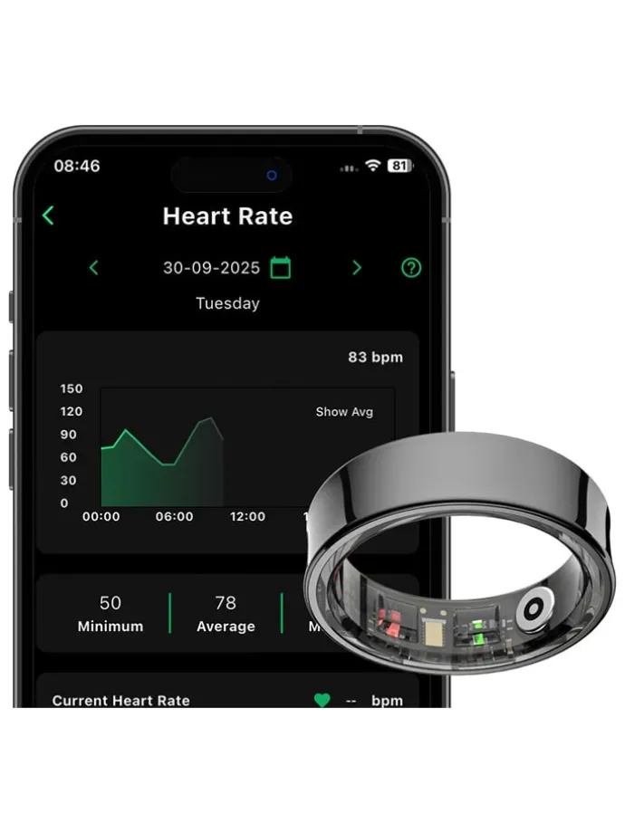 Smartring "Elite LUX" zilverkleurig