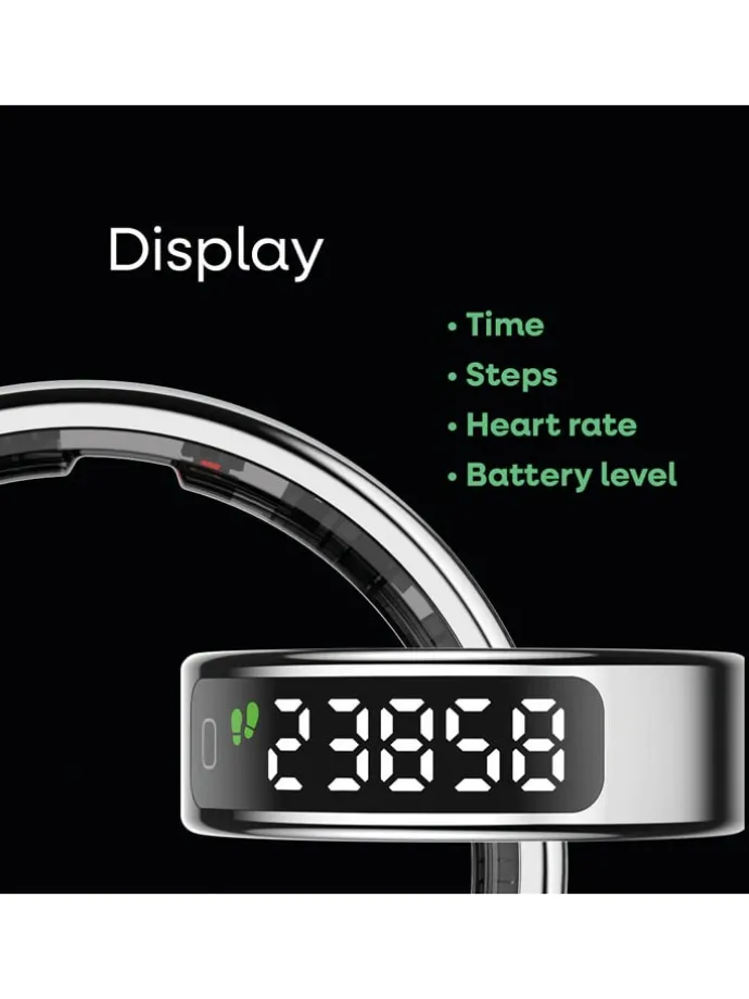 Smartring "Elite VUE" zilverkleurig