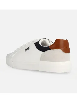Sneakers "Brixton" wit/lichtbruin
