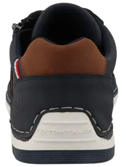Sneakers donkerblauw/lichtbruin