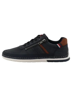 Sneakers donkerblauw/lichtbruin