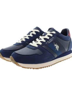 Sneakers donkerblauw/rood