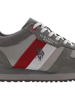 Sneakers grijs/rood