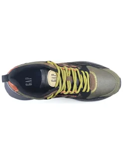 Sneakers kaki/donkerblauw