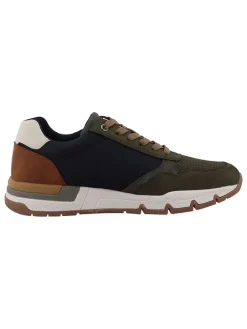 Sneakers kaki/lichtbruin