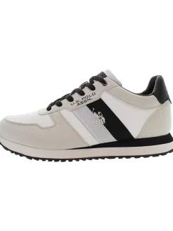 Sneakers wit/crème/zwart
