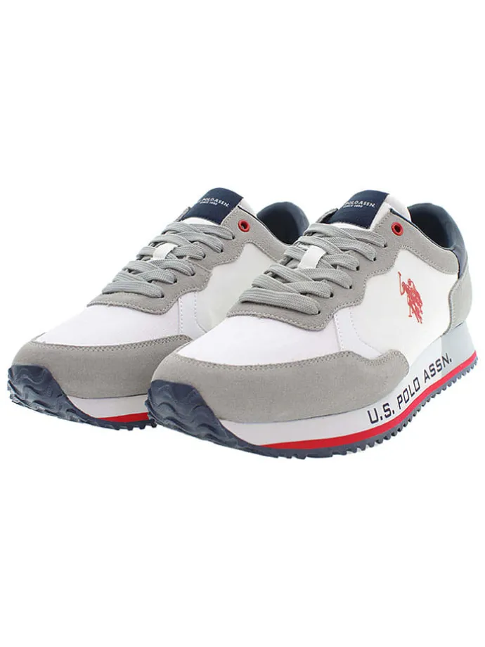 Sneakers wit/grijs