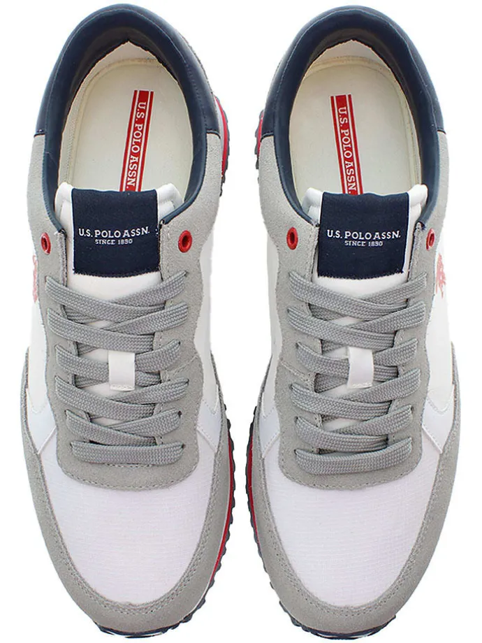 Sneakers wit/grijs