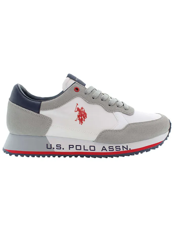 Sneakers wit/grijs