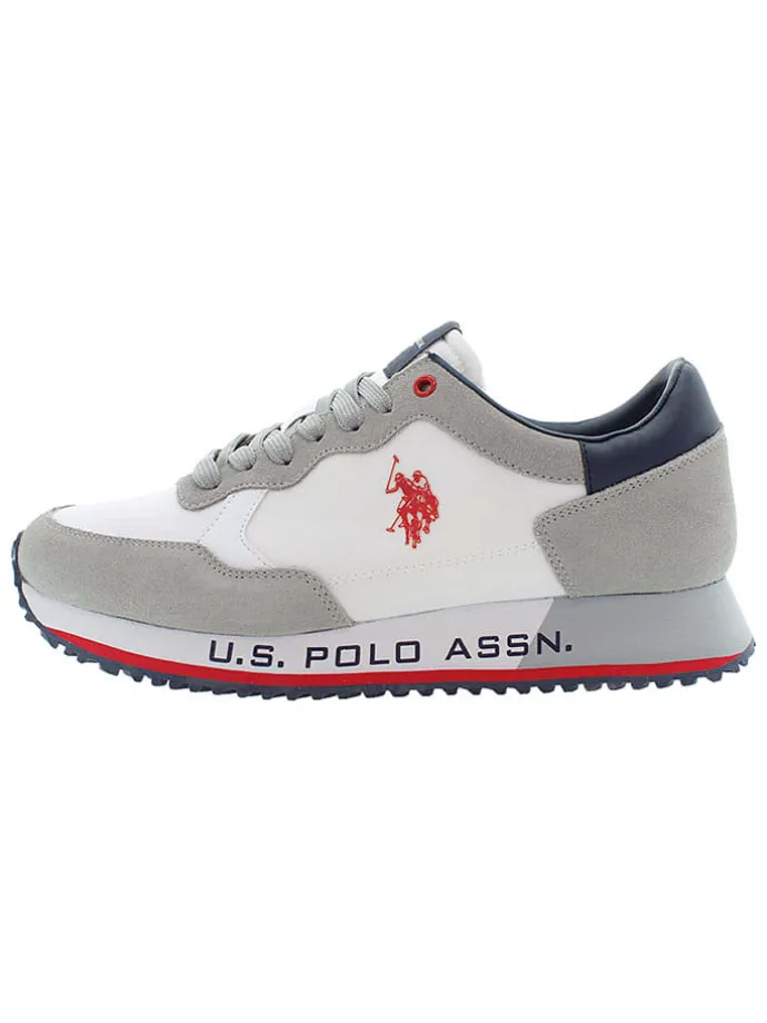 Sneakers wit/grijs