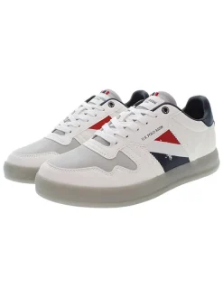 Sneakers wit/grijs/donkerblauw