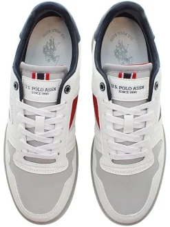 Sneakers wit/grijs/donkerblauw