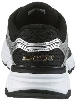 Sneakers zwart/zilverkleurig