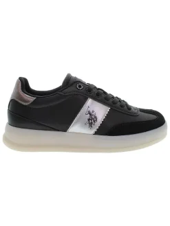 Sneakers zwart/zilverkleurig