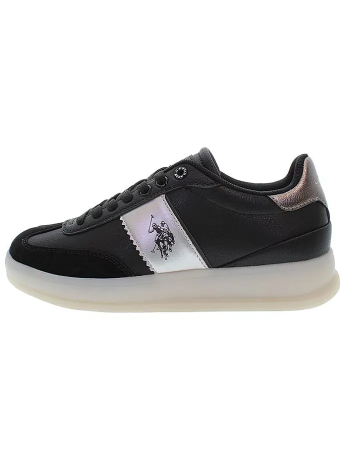 Sneakers zwart/zilverkleurig