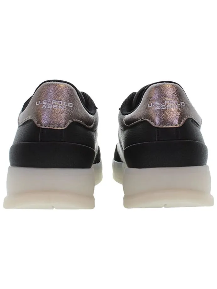Sneakers zwart/zilverkleurig