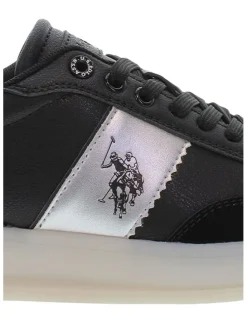 Sneakers zwart/zilverkleurig