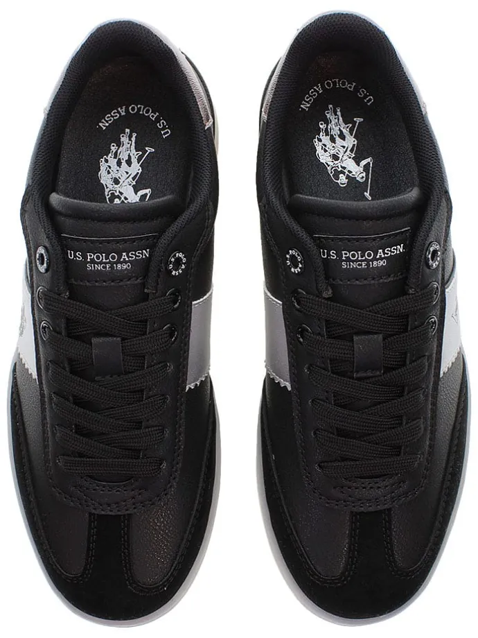 Sneakers zwart/zilverkleurig