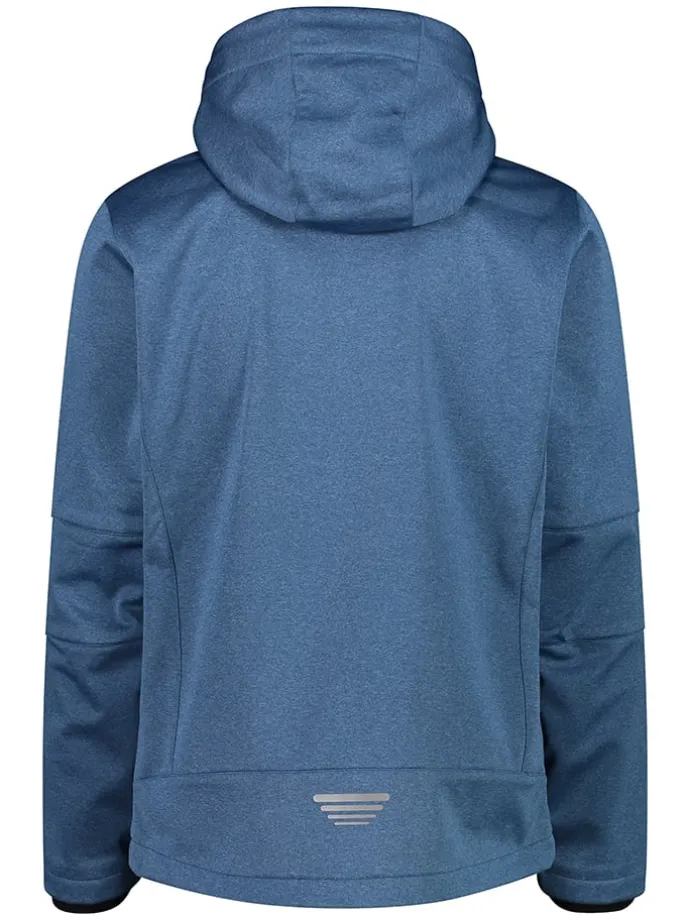 Softshelljas blauw