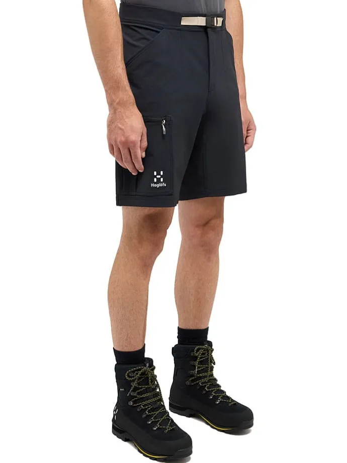 Softshellshort "Lizard" zwart