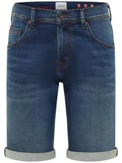 Spijkerbermuda "Chicago" blauw