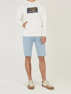 Spijkerbermuda donkerblauw