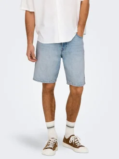 Spijkerbermuda 